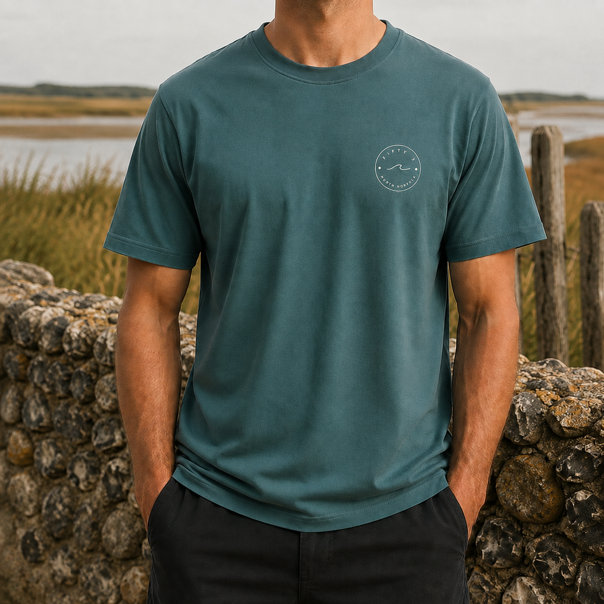 Fifty 3 North Classic Everyday Tee - Samphire