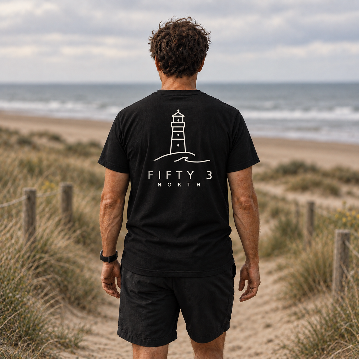 Fifty 3 North Lighthouse Tee - Moonless