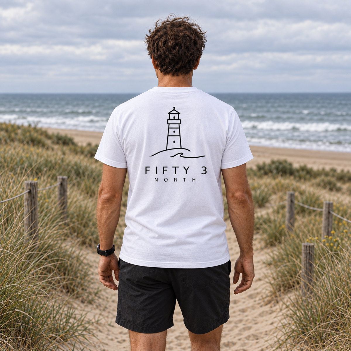 Fifty 3 North Lighthouse Tee - White
