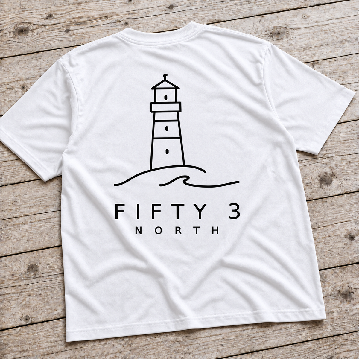 Fifty 3 North Lighthouse Tee - White